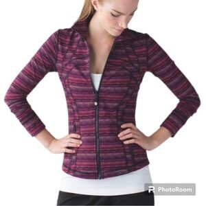 Lululemon Define Jacket in Space Dye Twist Regal Plum Alarming Womens Size 6